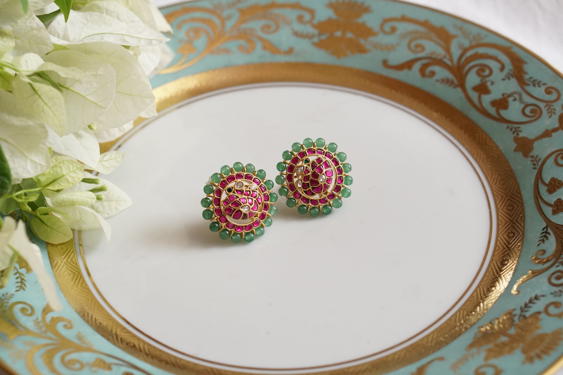 Kundan Studs (1-4252)(K) - JEWELSTYLE