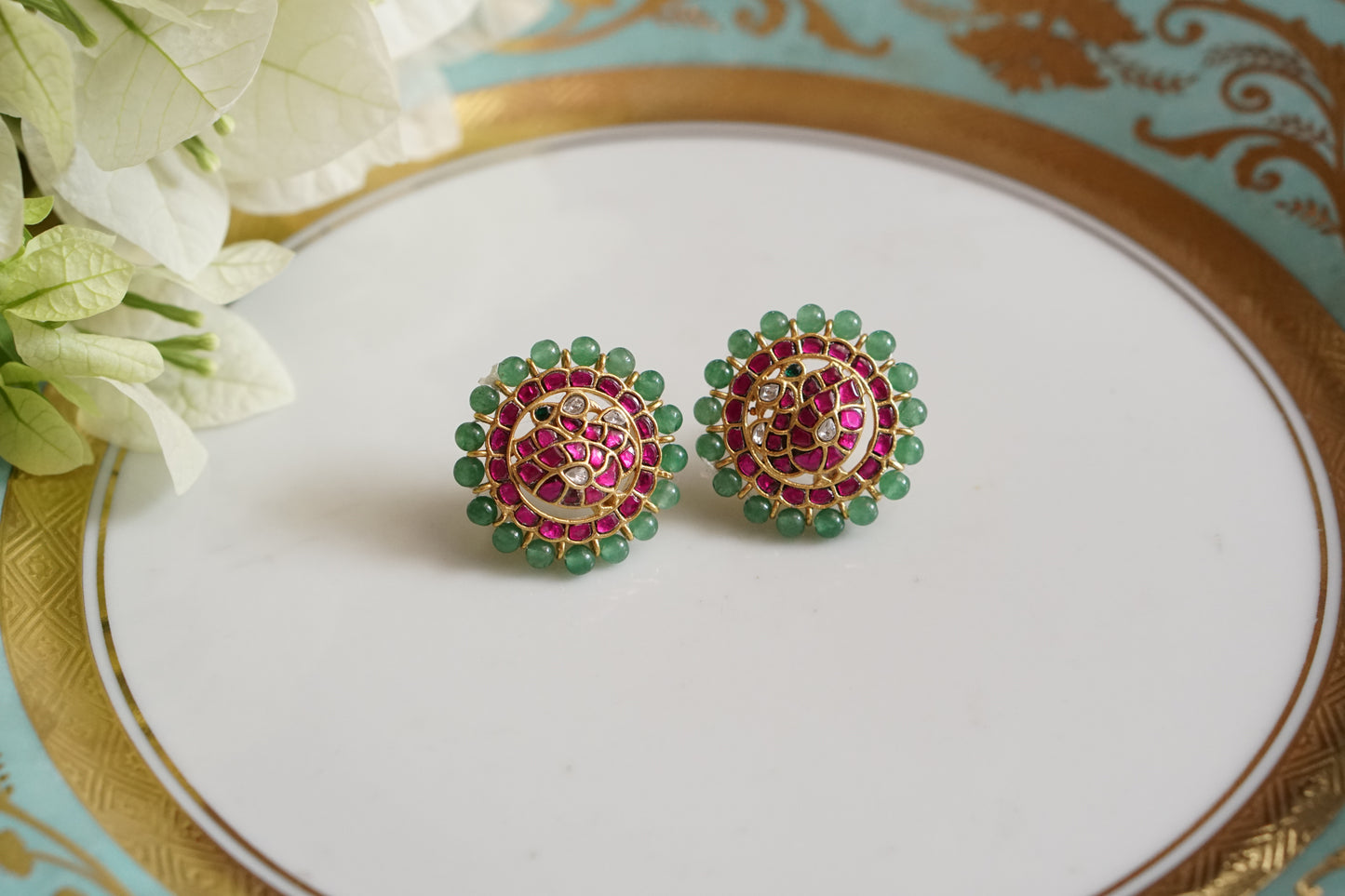 Kundan Studs (1-4252)(K) - JEWELSTYLE