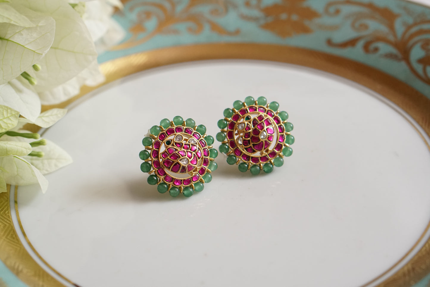 Kundan Studs (1-4252)(K) - JEWELSTYLE