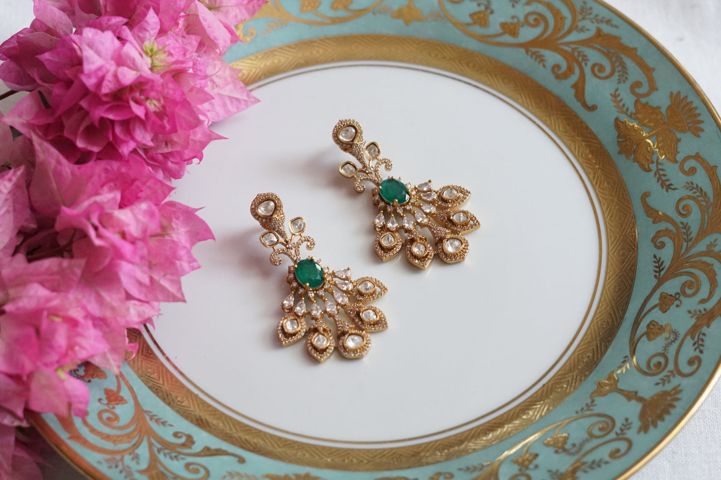 Polki Earrings (1-5088)(B) - JEWELSTYLE