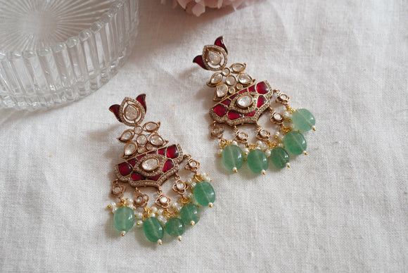 Polki Earring  (1-4087)(B)