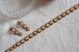 White Polki Necklace set   (4-7779) (B)