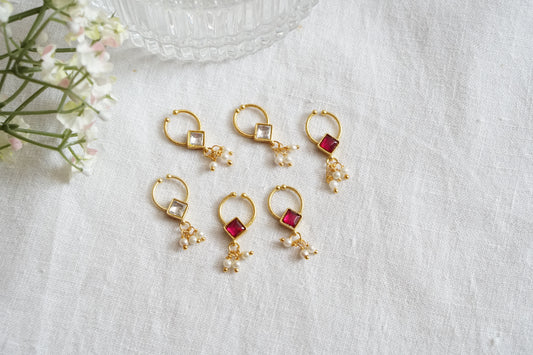 Kundan septum nosering(2-220)(AK) - JEWELSTYLE