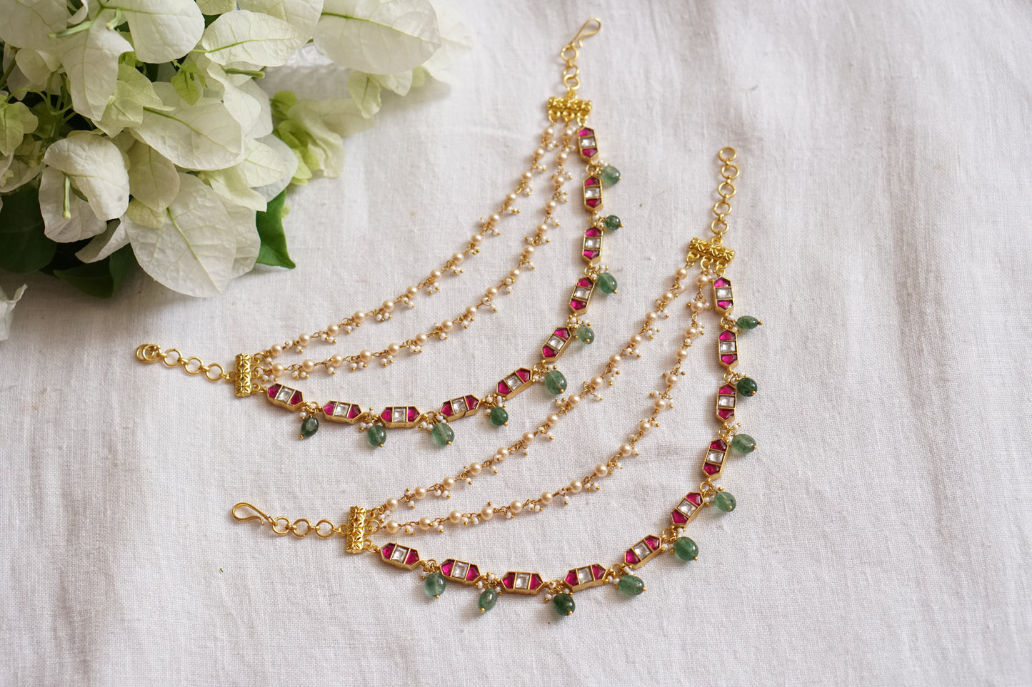 Kundan EarChain (9-206)(K)(PREORDER)