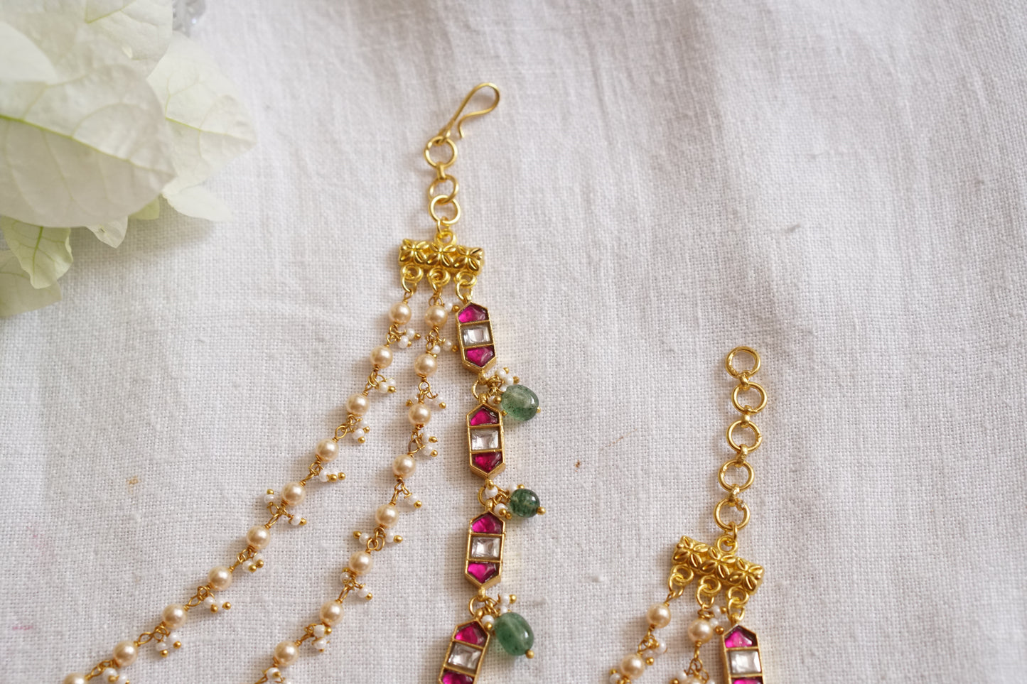 Kundan EarChain (9-206)(K)(PREORDER)