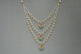 Kundan 3 line Ranihaar necklace (4-6850)(R)(PREORDER)