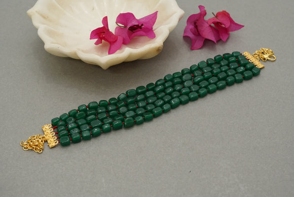 Green beads choker (4-6854)(R)