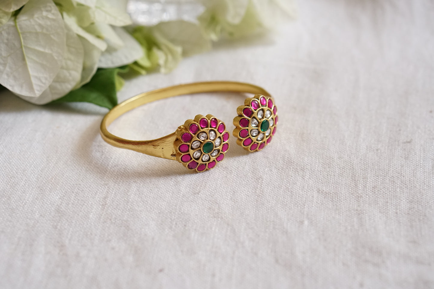 Kundan bangle (3-435)(K)