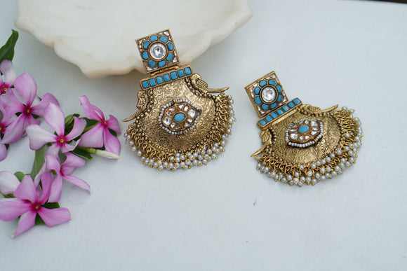 Kundan Earring (1-4369)(R)
