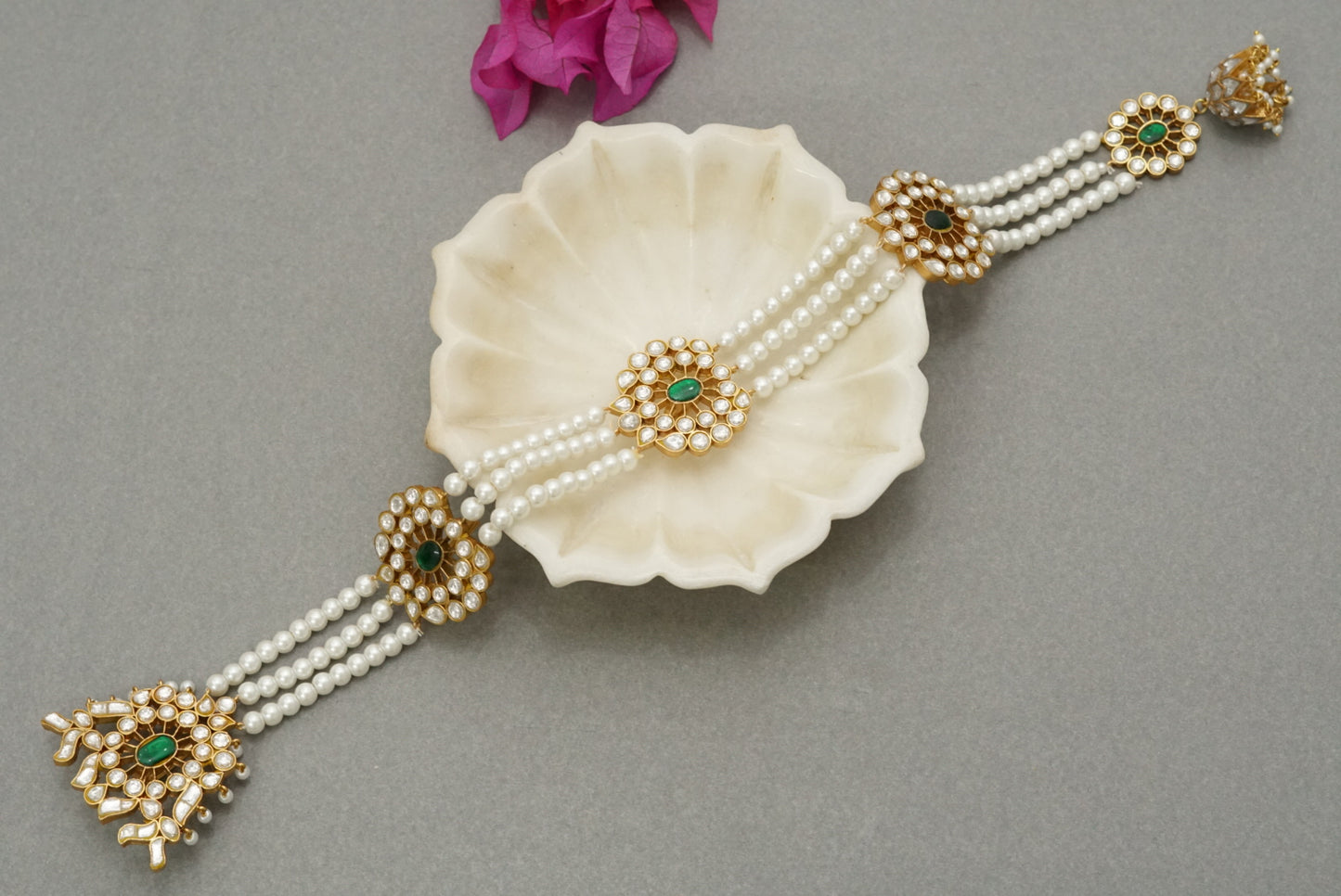 Kundan braid (5-1237)(R)(PREORDER)