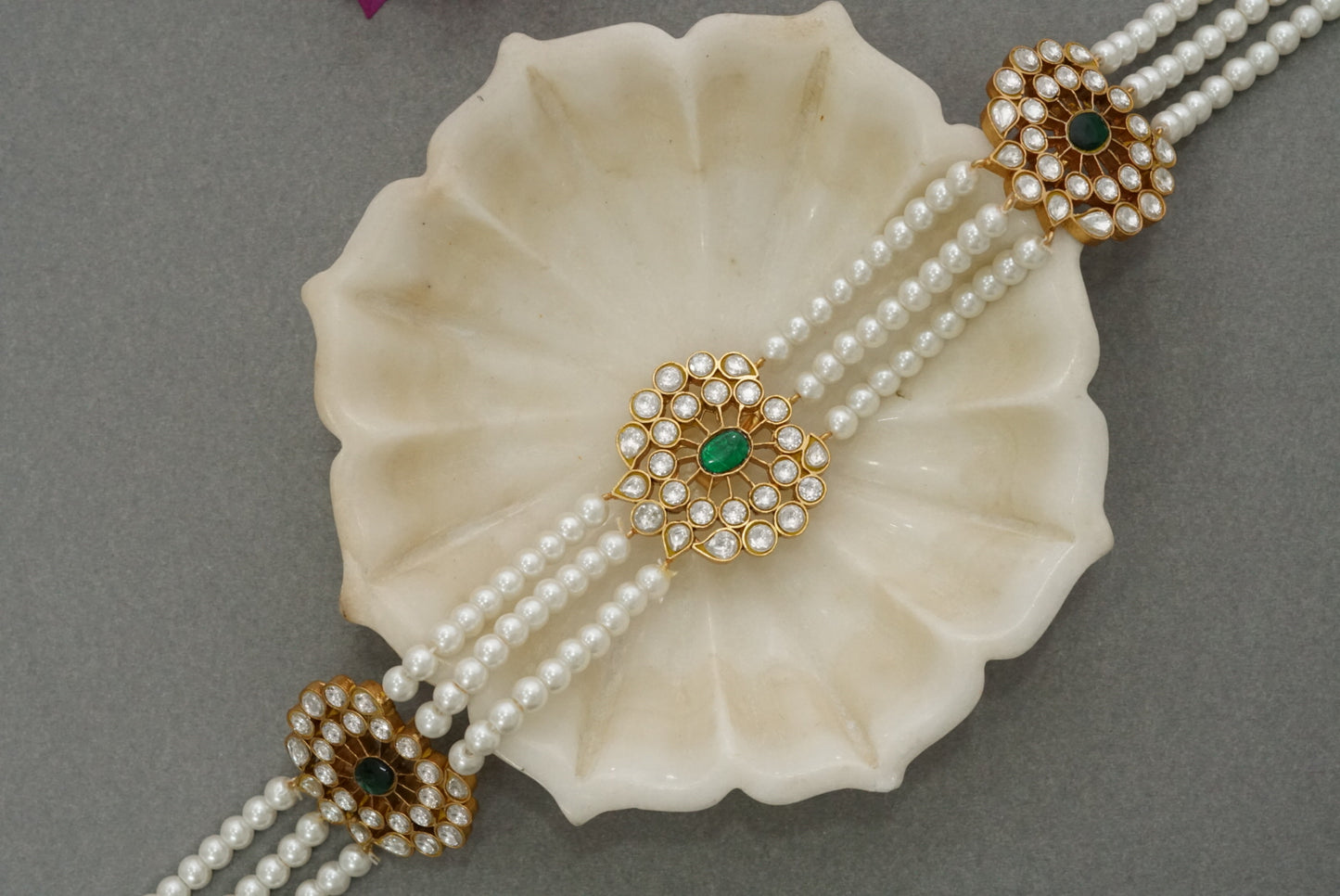 Kundan braid (5-1237)(R)(PREORDER)