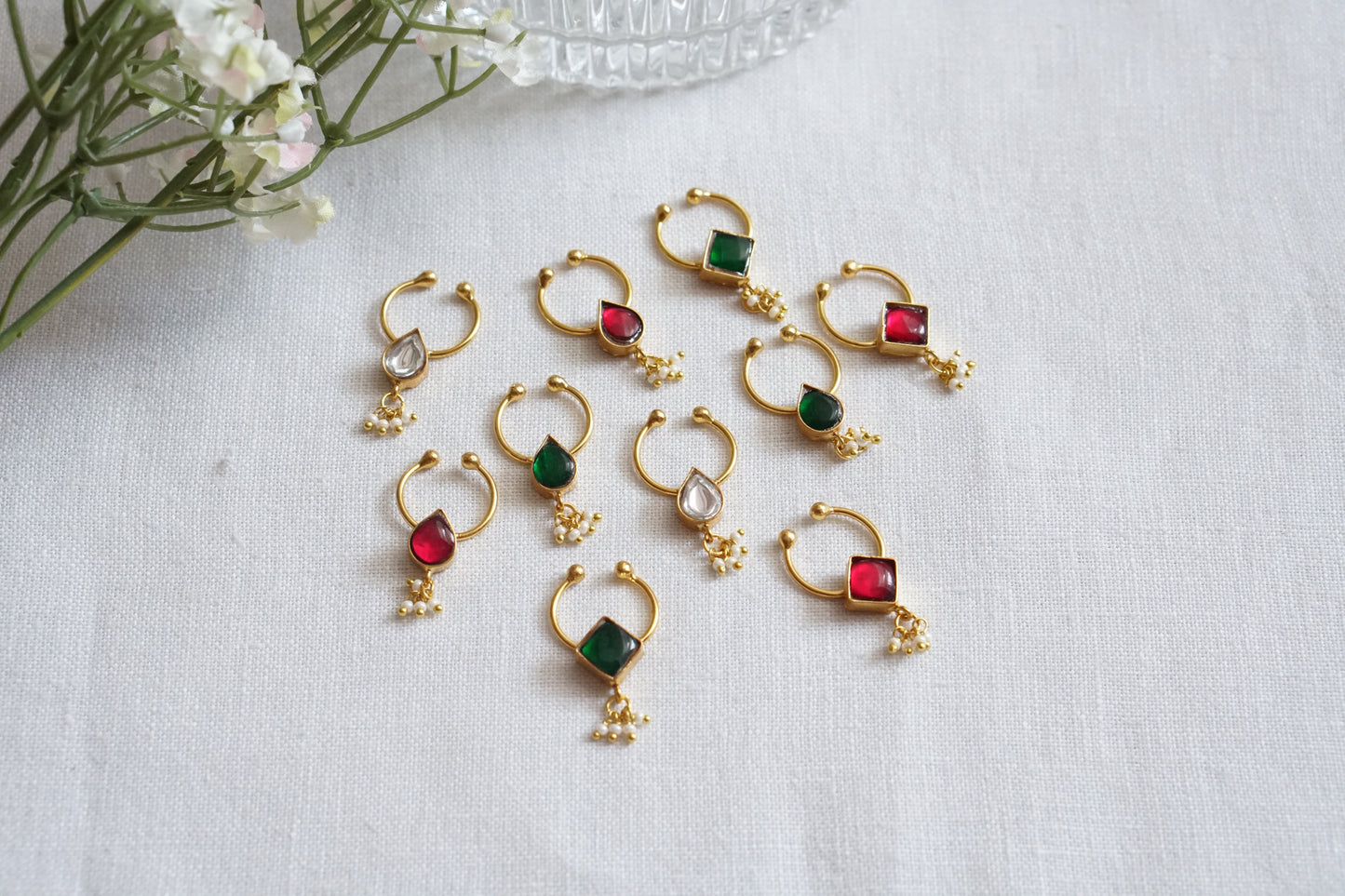 Kundan septum nosering(2-290)(R)