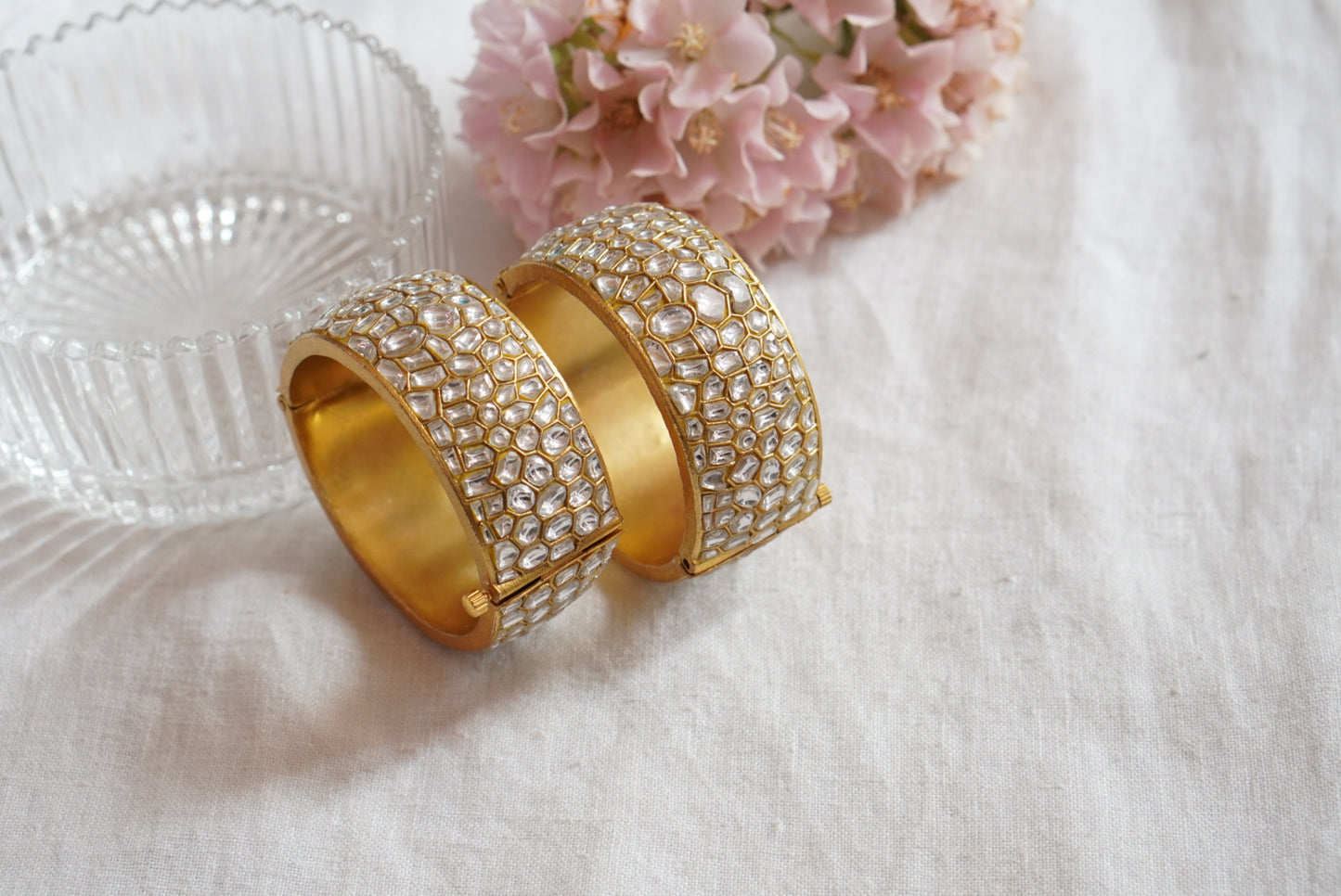 Kundan Bangle  (3-415)(R)(PREORDER) - JEWELSTYLE