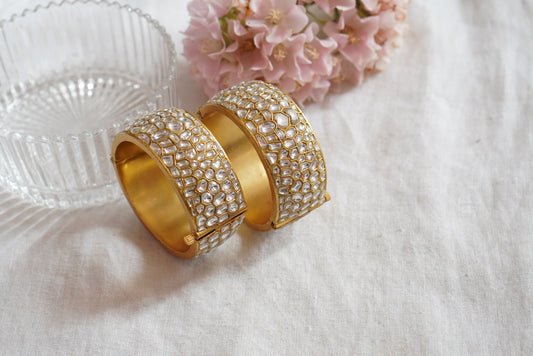 Kundan Bangle  (3-415)(R)(PREORDER) - JEWELSTYLE