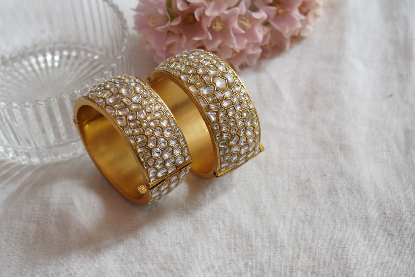 Kundan Bangle  (3-415)(R)(PREORDER) - JEWELSTYLE