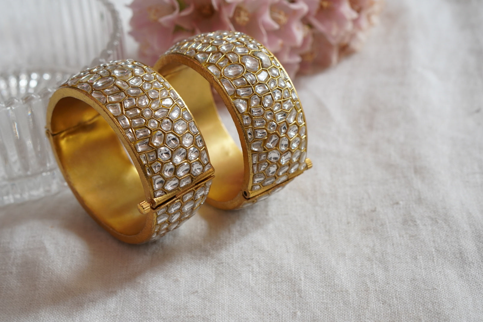 Kundan Bangle  (3-415)(R)(PREORDER) - JEWELSTYLE