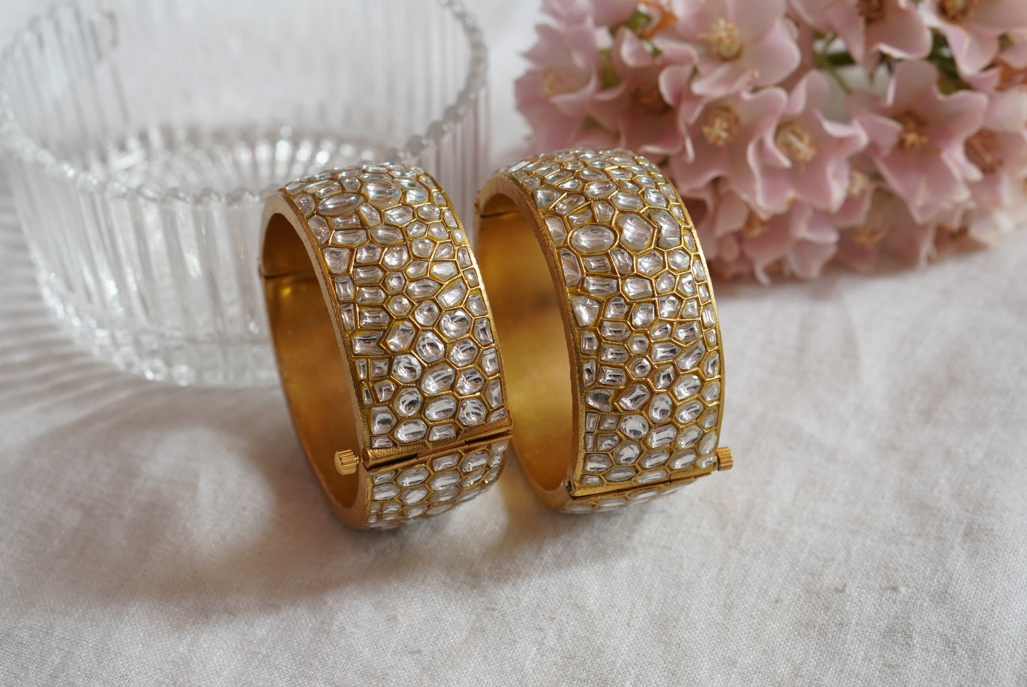 Kundan Bangle  (3-415)(R)(PREORDER) - JEWELSTYLE