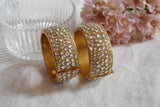 Kundan Bangle  (3-415)(R)(PREORDER)