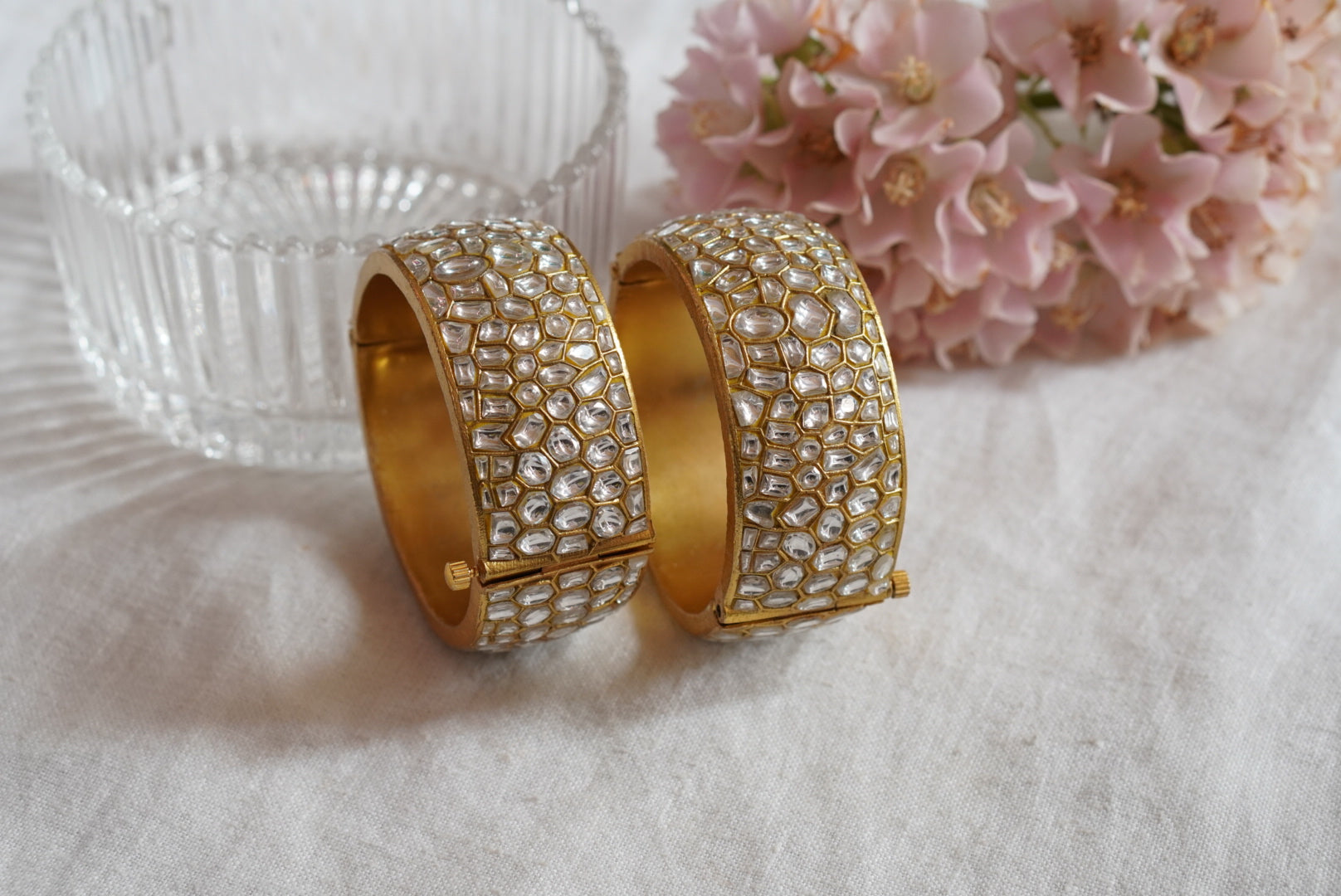 Kundan Bangle  (3-415)(R)(PREORDER) - JEWELSTYLE