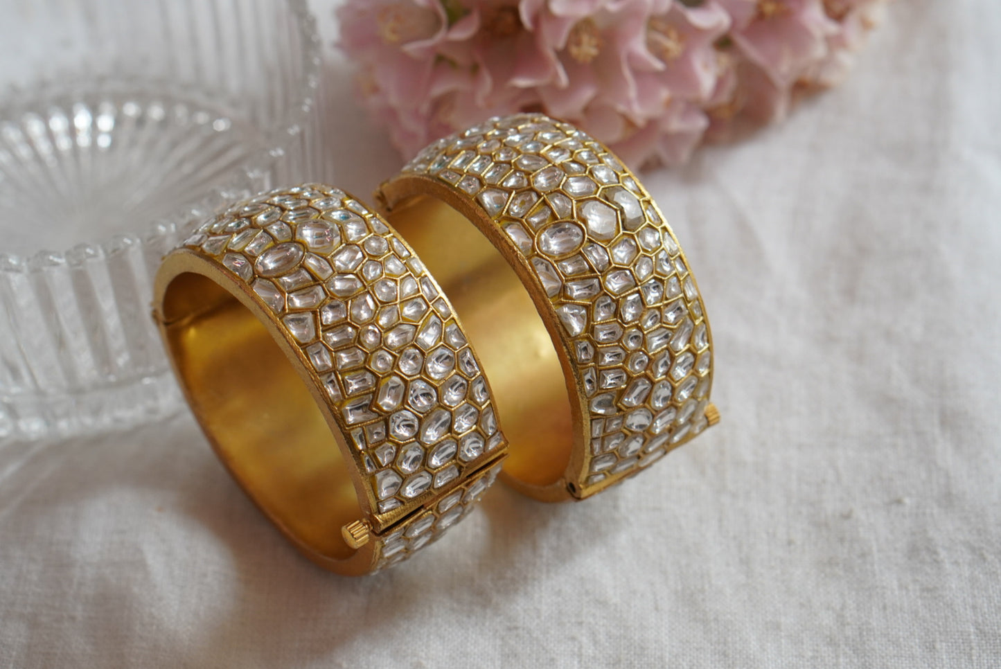 Kundan Bangle  (3-415)(R)(PREORDER) - JEWELSTYLE