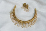 Kundan hasli necklace set (4-6022)(K)(INTRODUCTORY PIECE)