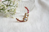 Pink stone Polki earcuff (1-4658)(B)