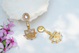 Kundan Earring (1-4401)(R)(CLEARANCE SALE PIECE)