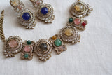 Navratan Polki necklace (4-8506)(B)