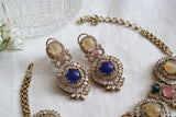 Navratan Polki necklace (4-8506)(B)