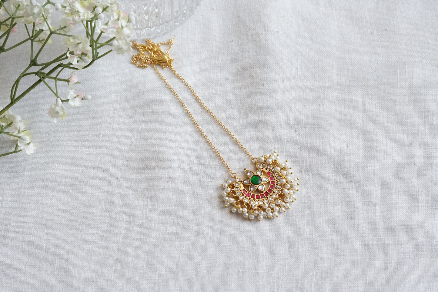Kundan Pendant (4-9091)(R)