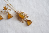 Yellow Polki Pendant set (4-8516)(B)
