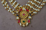 Kundan necklace set (4-6023)(R)