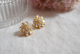 Mossainite studs earring (1-4082)(R)(preorder)