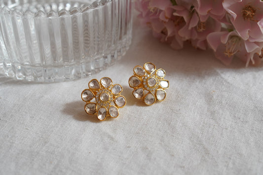 Mossainite studs earring (1-4082)(R)(preorder) - JEWELSTYLE
