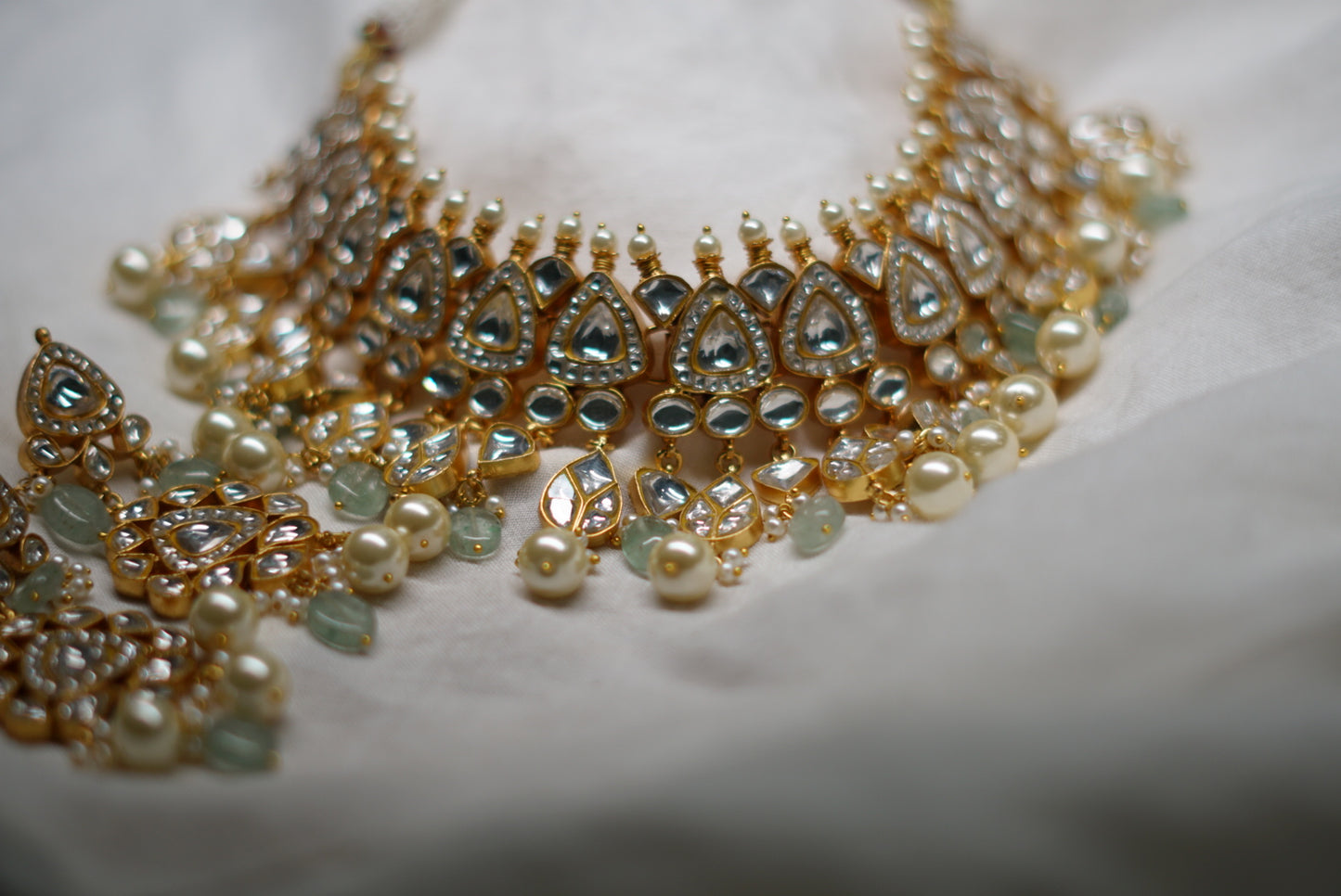 Kundan necklace set (4-6024)(R)