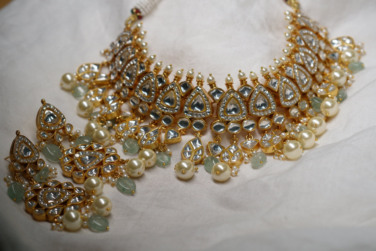 Kundan necklace set (4-6024)(R)