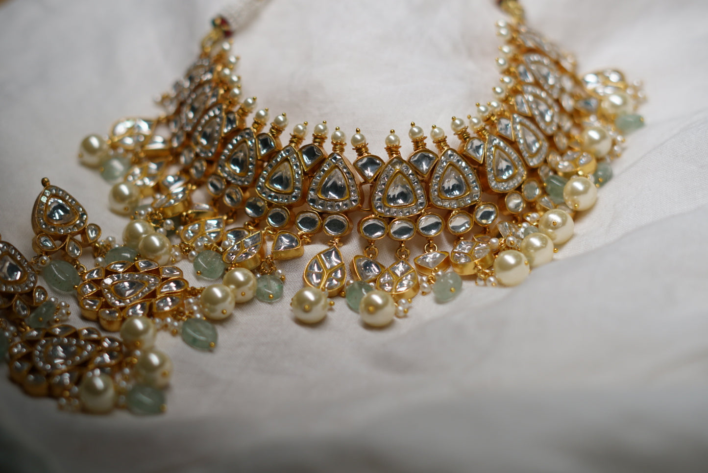 Kundan necklace set (4-6024)(R)