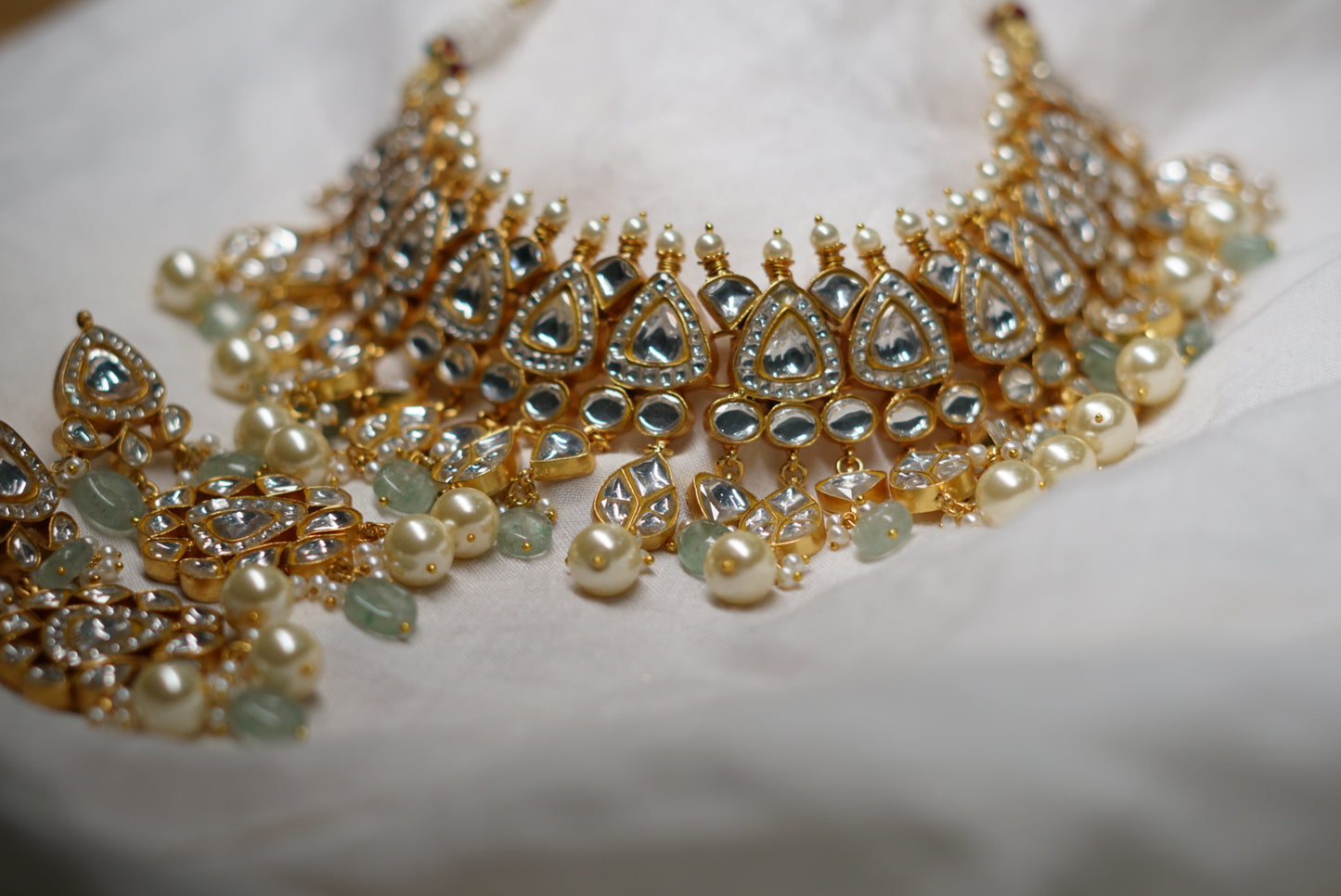 Kundan necklace set (4-6024)(R)