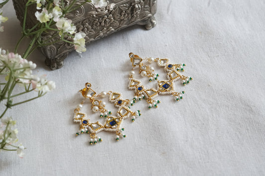 Kundan Earrings (1-5147)(R) - JEWELSTYLE