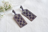 Purple Earrings (1-4686)(B)