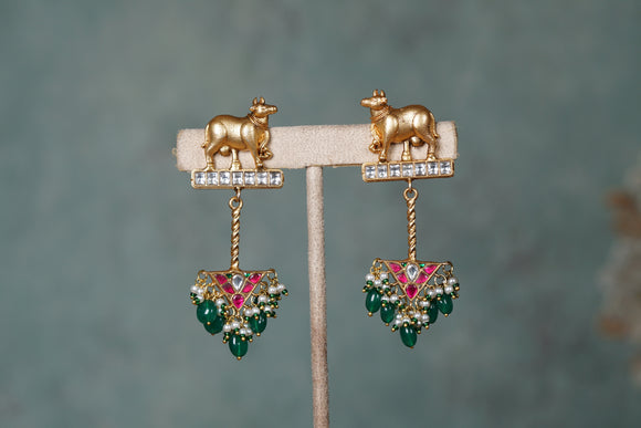 Kundan Earring (1-4382)(R)