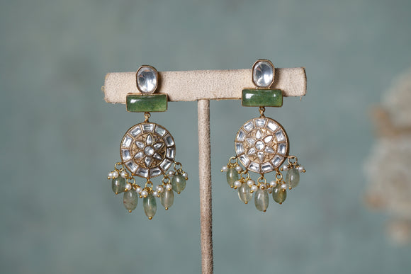 Kundan Earring (1-4379)(R)(offer piece)