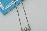 Oxidised pendant necklace (4-6502)