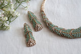 Mint Polki choker (4-8507)(B)