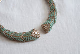 Mint Polki choker (4-8507)(B)