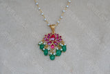 Kundan Pendant Necklace (4-5723)(R)(Preorder) Jewelry