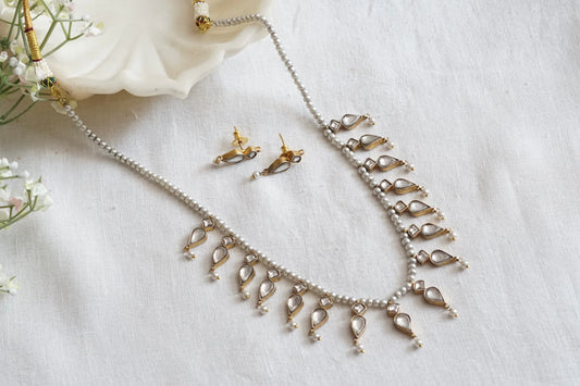 Kundan Necklace Set (4-9104)(R) - JEWELSTYLE