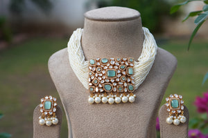 Polki Necklace set  (4-7786) (B)