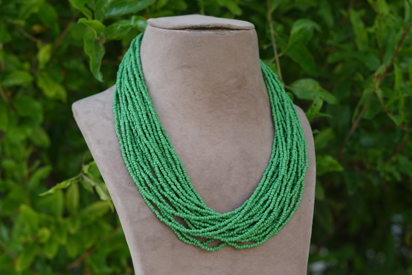 beads necklace (4-6414)(F)