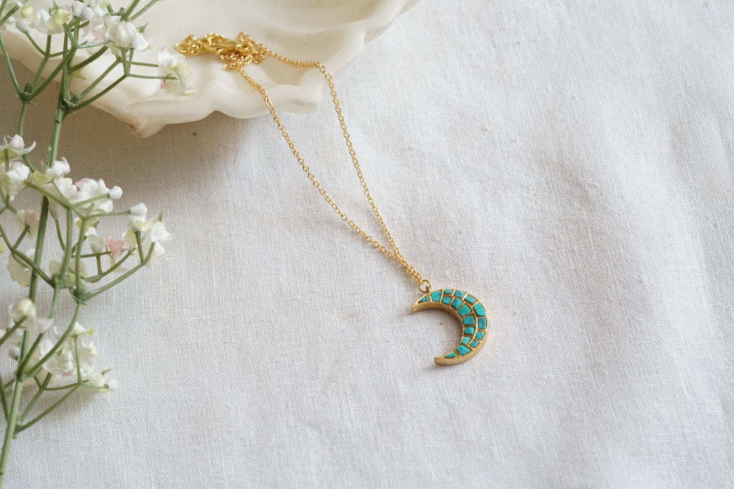 Kundan Turquoise Pendant( 4-9107)(R) - JEWELSTYLE